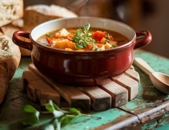 foto de um caldo de mocotó